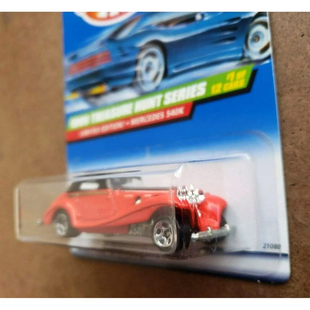 Hot Wheels MERCEDES 540K RED Limited Edition 1999 TREASURE HUNTS SERIE 01/12 MOC